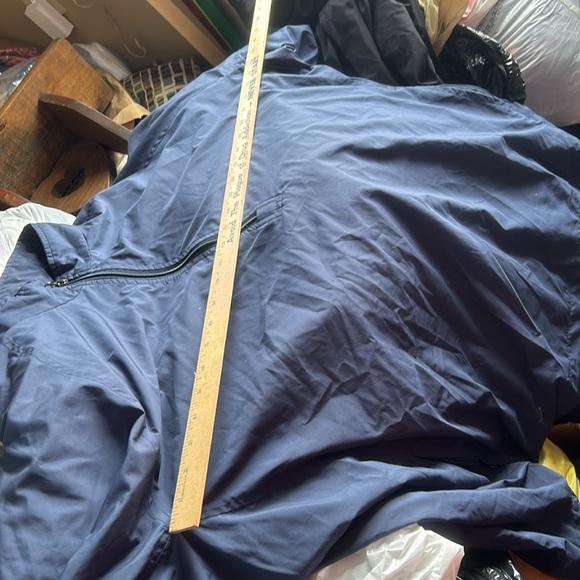 2 Golf outerwear that is a water repellent windbreaker pull over. navy & black. - Picture 13 of 13